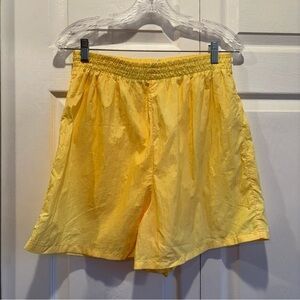 Vintage Athletic Works Yellow Athletic/Swim Shorts - Size Large